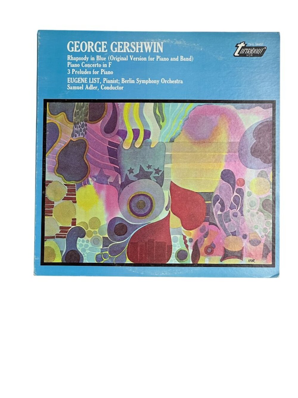 George Gershwin Rhapsody in Blue Eugene List Turnabout Vinyl LP